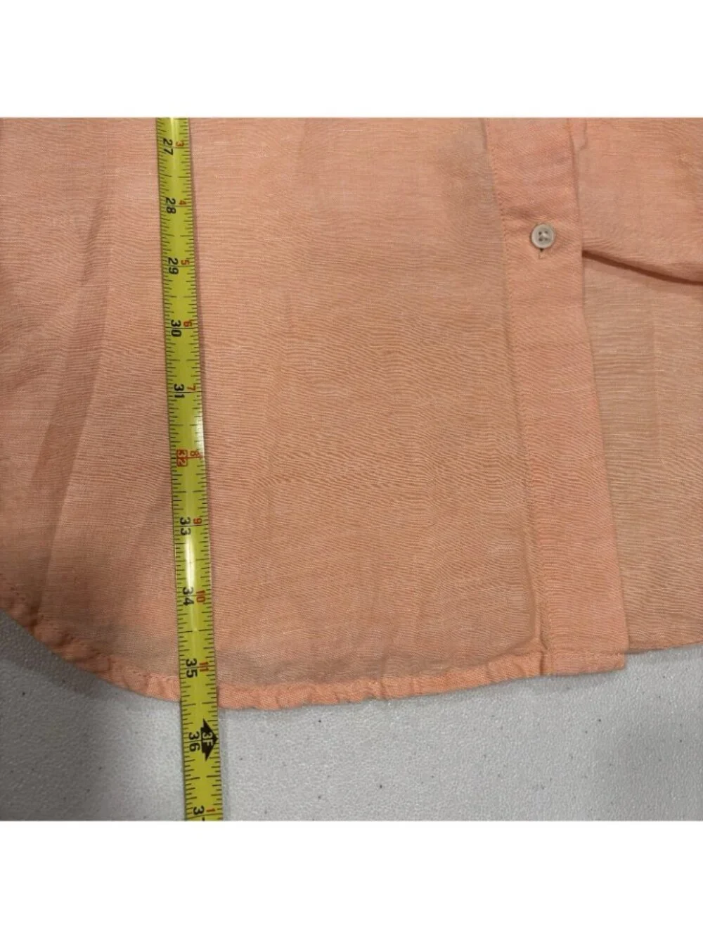 J Crew Coral Relaxed Fit Beach Shirt In Linen Cotton Size Medium